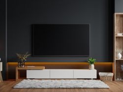 telewizor w salonie